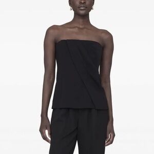 Anine  bing Halle strapless top in black